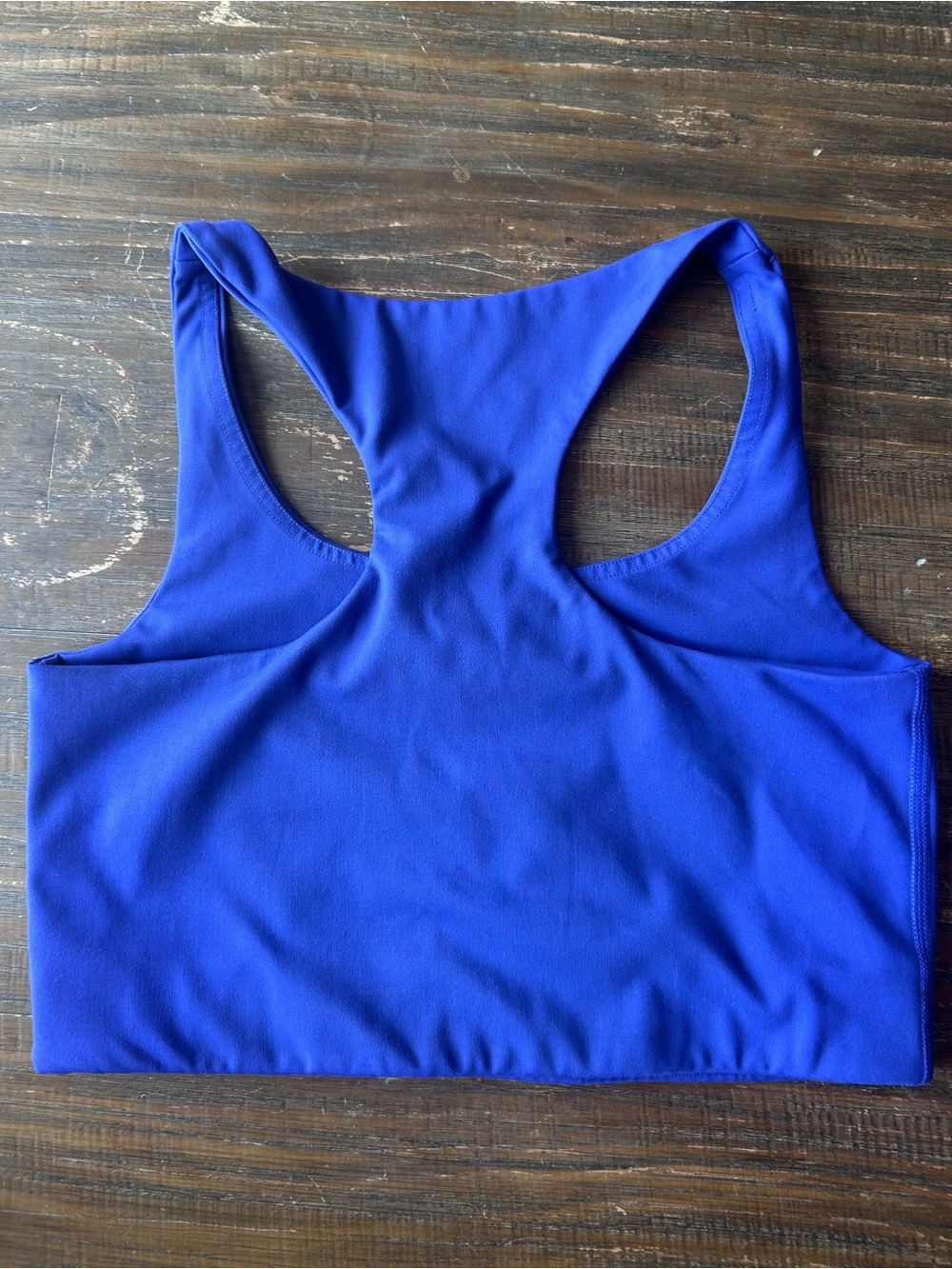 Girlfriend Collective Racerback Sports Bra in Cobalt Blue — Size M